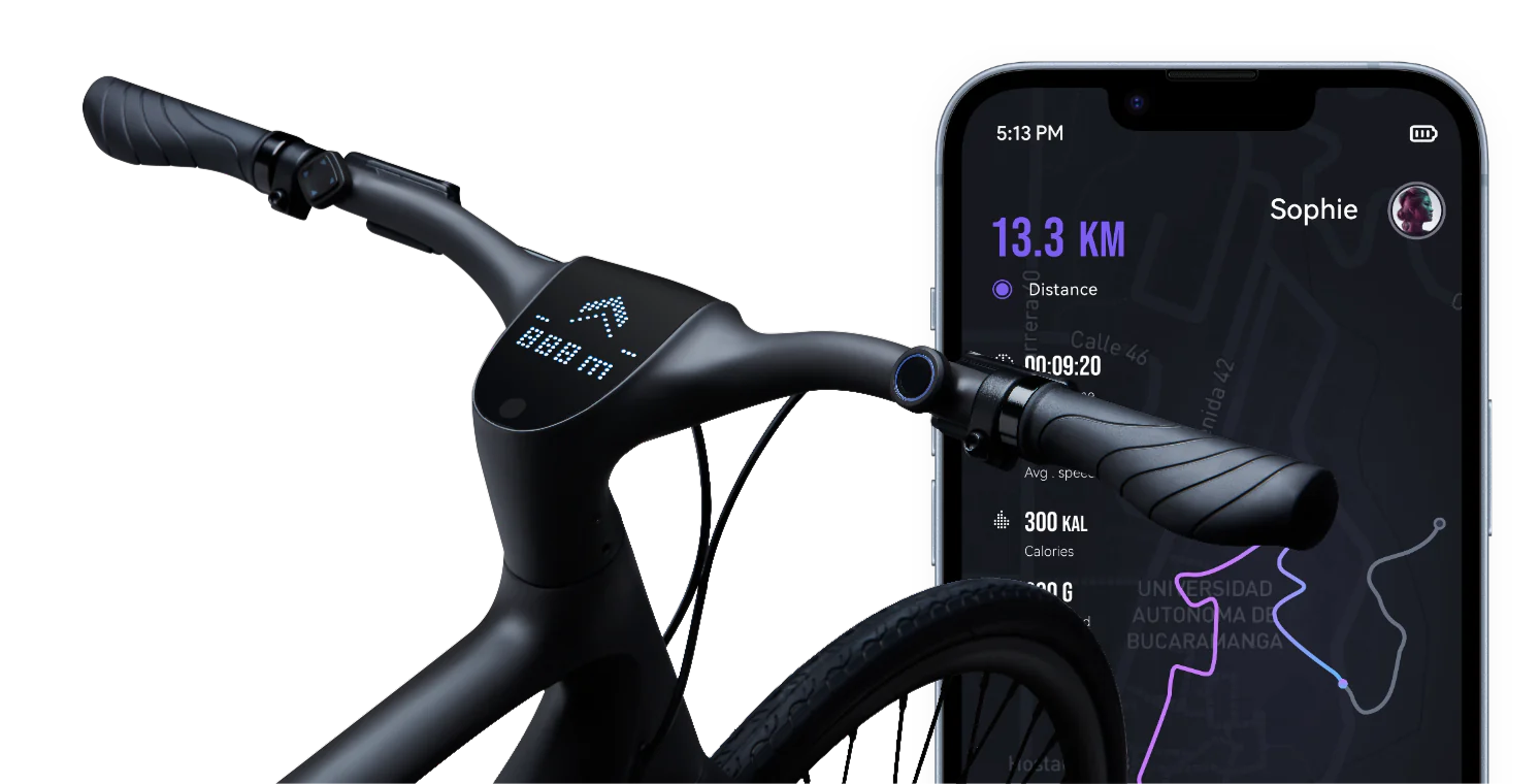 inteligentny rower elektryczny z gps i aplikacją